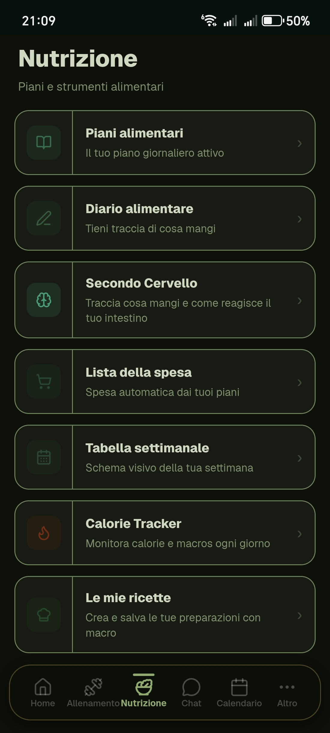 Hub Nutrizione