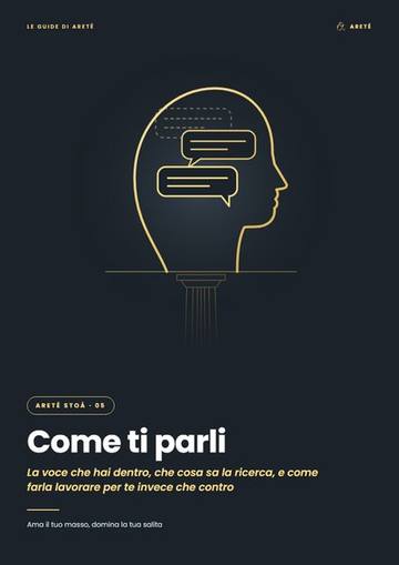 Copertina della guida Come ti parli — Areté Stoà #5