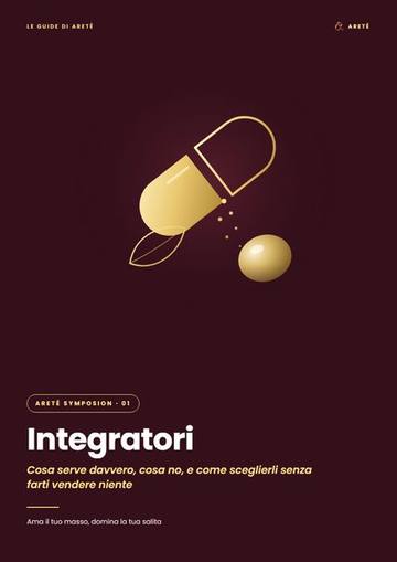 Copertina della guida Integratori — Areté Symposion #1