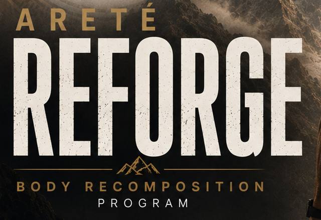 Copertina del programma Areté Reforge · Palestra